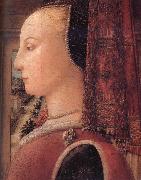 Fra Filippo Lippi Details of Portrait of a Woman with a Man at a Casement oil on canvas